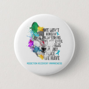 Badge Rond 5 Cm Sensibilisation au rétablissement des toxicomanies