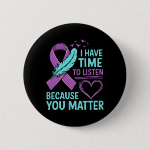 Badge Rond 5 Cm Sensibilisation au soutien émotionnel