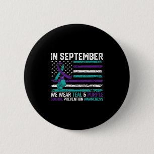 Badge Rond 5 Cm Sensibilisation au suicide 2024 En septembre nous