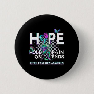 Badge Rond 5 Cm Sensibilisation au suicide Acronyme de l'espoir Ma