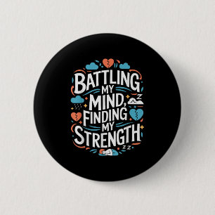 Badge Rond 5 Cm Sensibilisation au suicide Dépression Anxiété Sant