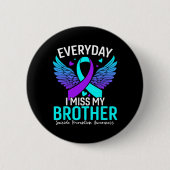 Badge Rond 5 Cm Sensibilisation au suicide Frère-chemise Préventio (Devant)