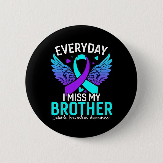 Badge Rond 5 Cm Sensibilisation au suicide Frère-chemise Préventio (Devant)