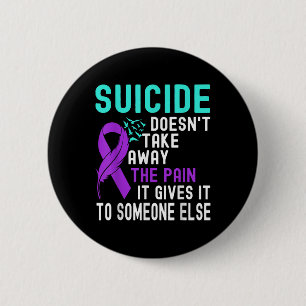 Badge Rond 5 Cm Sensibilisation au suicide Prévention du suicide