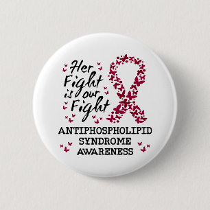 Badge Rond 5 Cm Sensibilisation au syndrome antiphospholipidique