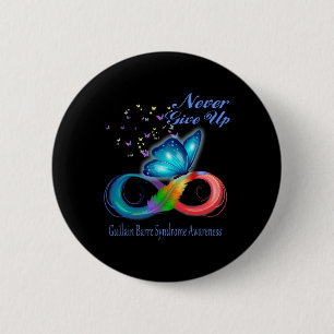 Badge Rond 5 Cm Sensibilisation au syndrome de l'anneau de Guillai