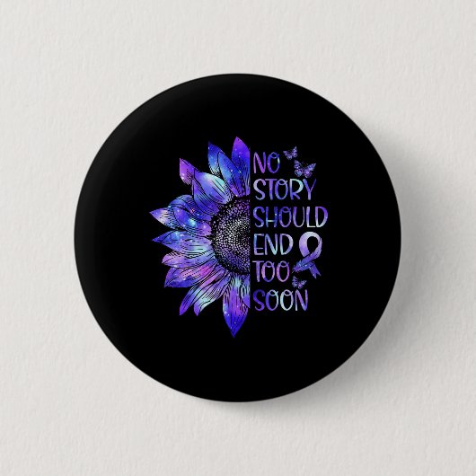 Badge Rond 5 Cm Sensibilisation Aucune Histoire Ne Devrait Finir T (Devant)
