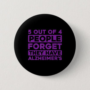 Badge Rond 5 Cm Sensibilisation aux Heimers - Démence Funny Heimer