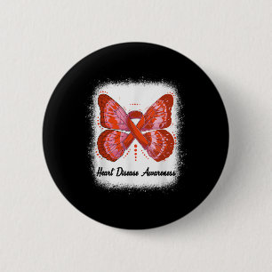 Badge Rond 5 Cm Sensibilisation aux maladies cardiaques En Février