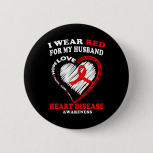 Badge Rond 5 Cm Sensibilisation aux maladies cardiaques T Chemise