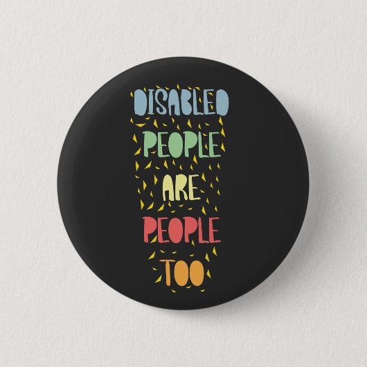 Badge Rond 5 Cm Sensibilisation aux questions d'égalité des handic (Devant)