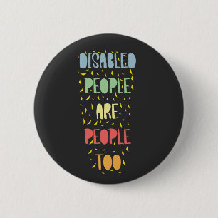 Badge Rond 5 Cm Sensibilisation aux questions d'égalité des handic
