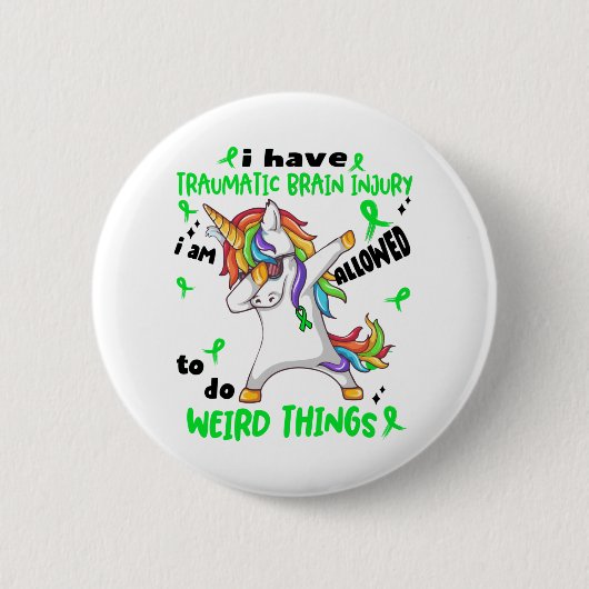 Badge Rond 5 Cm Sensibilisation aux traumatismes cérébraux Traumat (Devant)