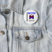 Badge Rond 5 Cm Sensibilisation, ça compte Fibrose pulmonaire papi (En situation)