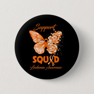 Badge Rond 5 Cm Sensibilisation de l'équipe de soutien à la leucém