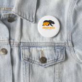 Badge Rond 5 Cm Sensibilisation de l'ours maman au TDAH (En situation)