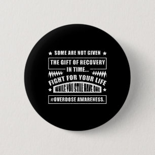 Badge Rond 5 Cm Sensibilisation Guerrier Toxicomanie Survivant Sou