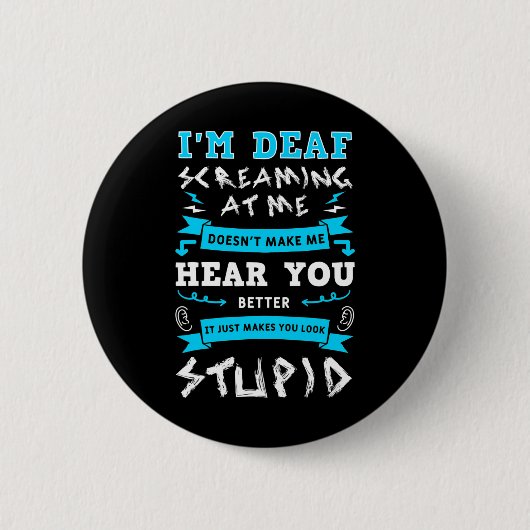 Badge Rond 5 Cm Sensibilisation OEuvres D'Aide Implante Asl Qui Me (Devant)