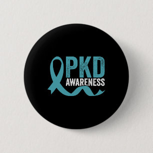 Badge Rond 5 Cm Sensibilisation Polykystique Maladie du rein Lutte