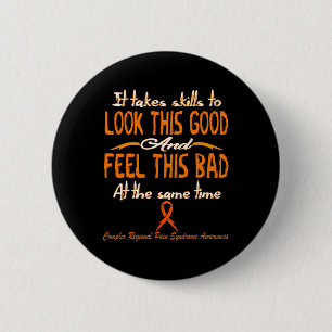 Badge Rond 5 Cm Sensibilisation régionale complexe au syndrome de