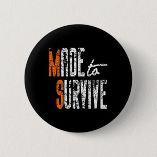 Badge Rond 5 Cm Sensibilisation - Sclérose en plaques guerrière