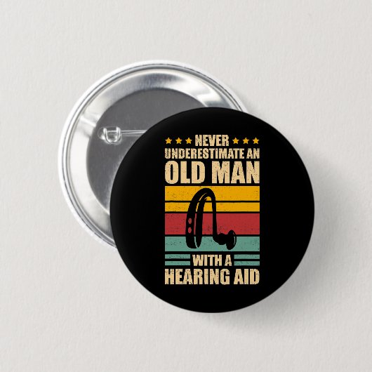 Badge Rond 5 Cm Sensibilisation Sourde Sourde Et Fierté Sourde (Devant & derrière)