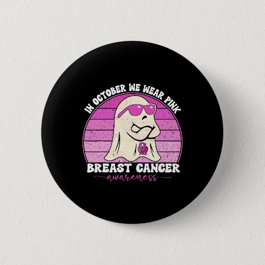 Badge Rond 5 Cm Sensibilisation super au cancer du sein Nous porto (Devant)