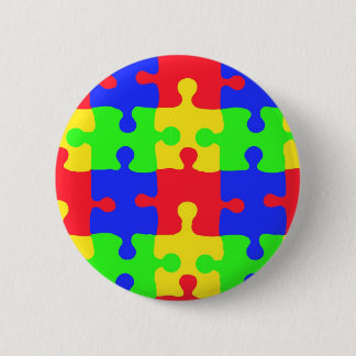 Badge Rond 5 Cm Sensibilisation sur l'autisme