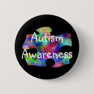 Badge Rond 5 Cm Sensibilisation sur l'autisme