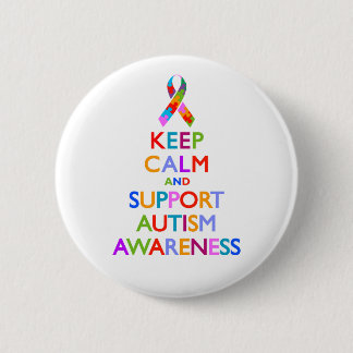 Badge Rond 5 Cm Sensibilisation sur l'autisme