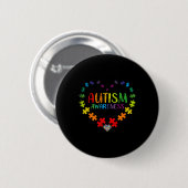 Badge Rond 5 Cm Sensibilisation sur l'autisme (Devant & derrière)
