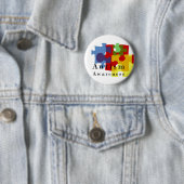 Badge Rond 5 Cm Sensibilisation sur l'autisme (En situation)