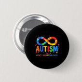Badge Rond 5 Cm Sensibilisation sur l'autisme Accepter Comprendre  (Devant & derrière)