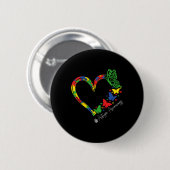 Badge Rond 5 Cm Sensibilisation sur l'autisme Accepter Comprendre (Devant & derrière)
