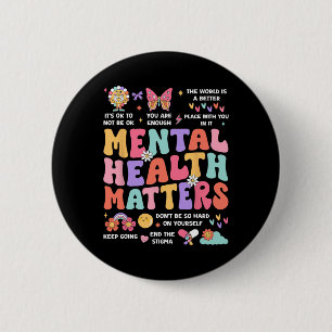 Badge Rond 5 Cm Sensibilisation sur l'autisme des problèmes de san