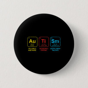 Badge Rond 5 Cm Sensibilisation sur l'autisme Femmes Hommes Enfant