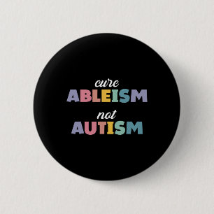 Badge Rond 5 Cm Sensibilisation sur l'autisme L'Autisme Soutient L