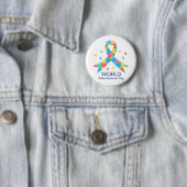 Badge Rond 5 Cm Sensibilisation sur l'autisme mondiale (En situation)