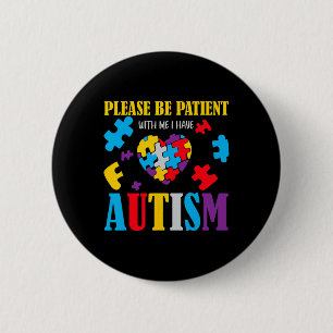 Badge Rond 5 Cm Sensibilisation sur l'autisme - S'Il Vous Plaît So