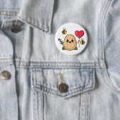 Badge Rond 5 Cm Sent With Love Romantic Potato (En situation)