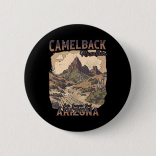 Badge Rond 5 Cm Sentier Echo Canyon de Camelback Mountain Arizona
