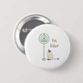 Badge Rond 5 Cm Sentier pour animaux (Devant & derrière)