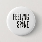 Badge Rond 5 Cm Sentiment Spine Funny Chiropractor Équipe chiropra (Devant)