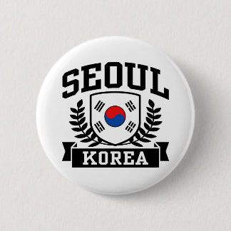 Badge Rond 5 Cm Séoul Corée
