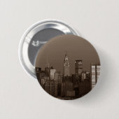 Badge Rond 5 Cm Sepia New York (Devant & derrière)