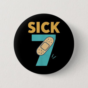 Badge Rond 5 Cm Sept Malade Sept Blague Fun Memes 6 7 Six Sept Gou