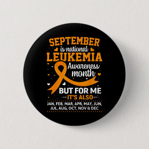 Badge Rond 5 Cm Septembre Est Le Mois De Sensibilisation À La Leuc