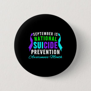 Badge Rond 5 Cm Septembre National Suicide Prevention
