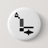 Badge Rond 5 Cm Séquence d'impulsions IRM (Devant)