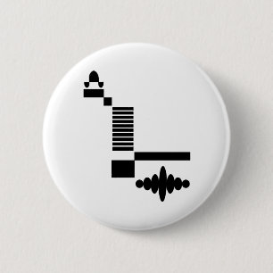 Badge Rond 5 Cm Séquence d'impulsions IRM
